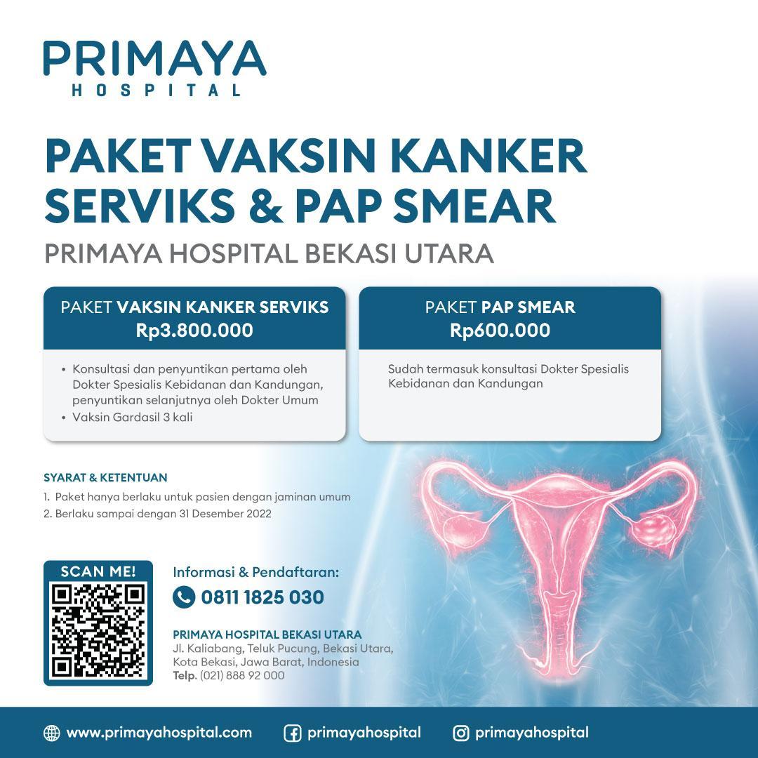 Promo Vaksin Kanker Serviks Dan Pap Smear Primaya Hospital