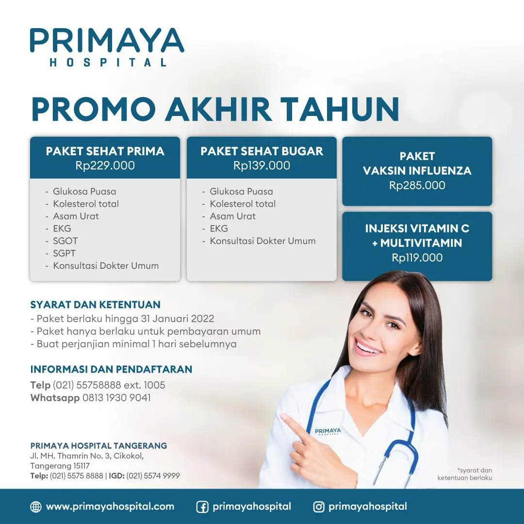 Promo Akhir Tahun Primaya Hospital Tangerang - Primaya Hospital