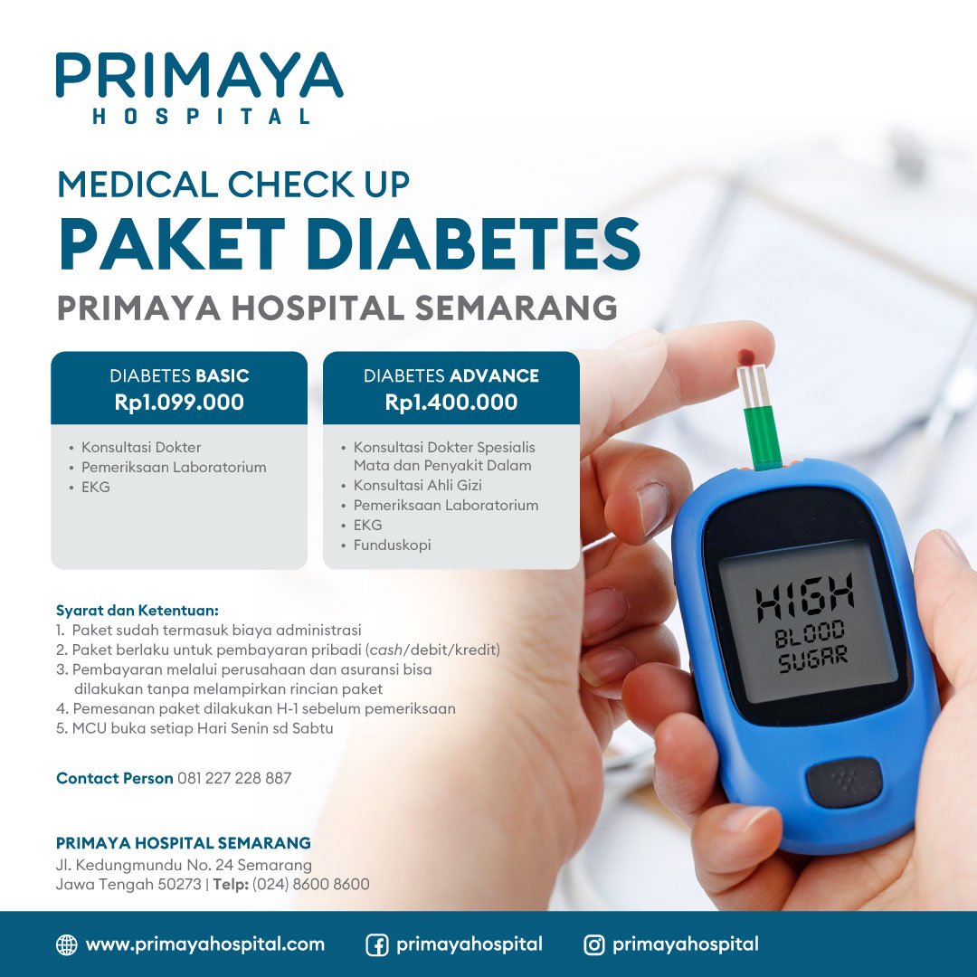 Paket Pemeriksaan MCU Diabetes Semarang