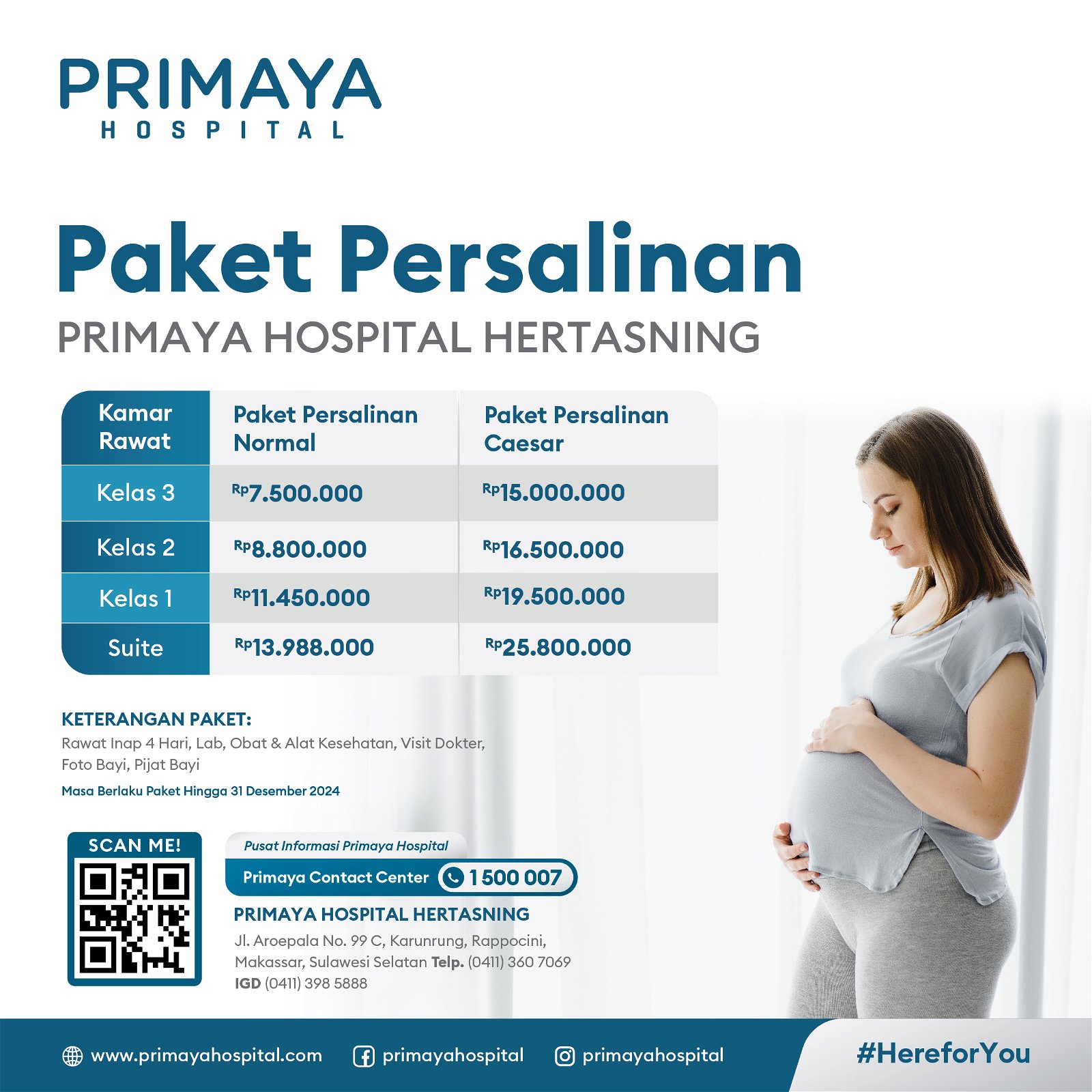 Paket Persalinan Primaya Hospital Hertasning