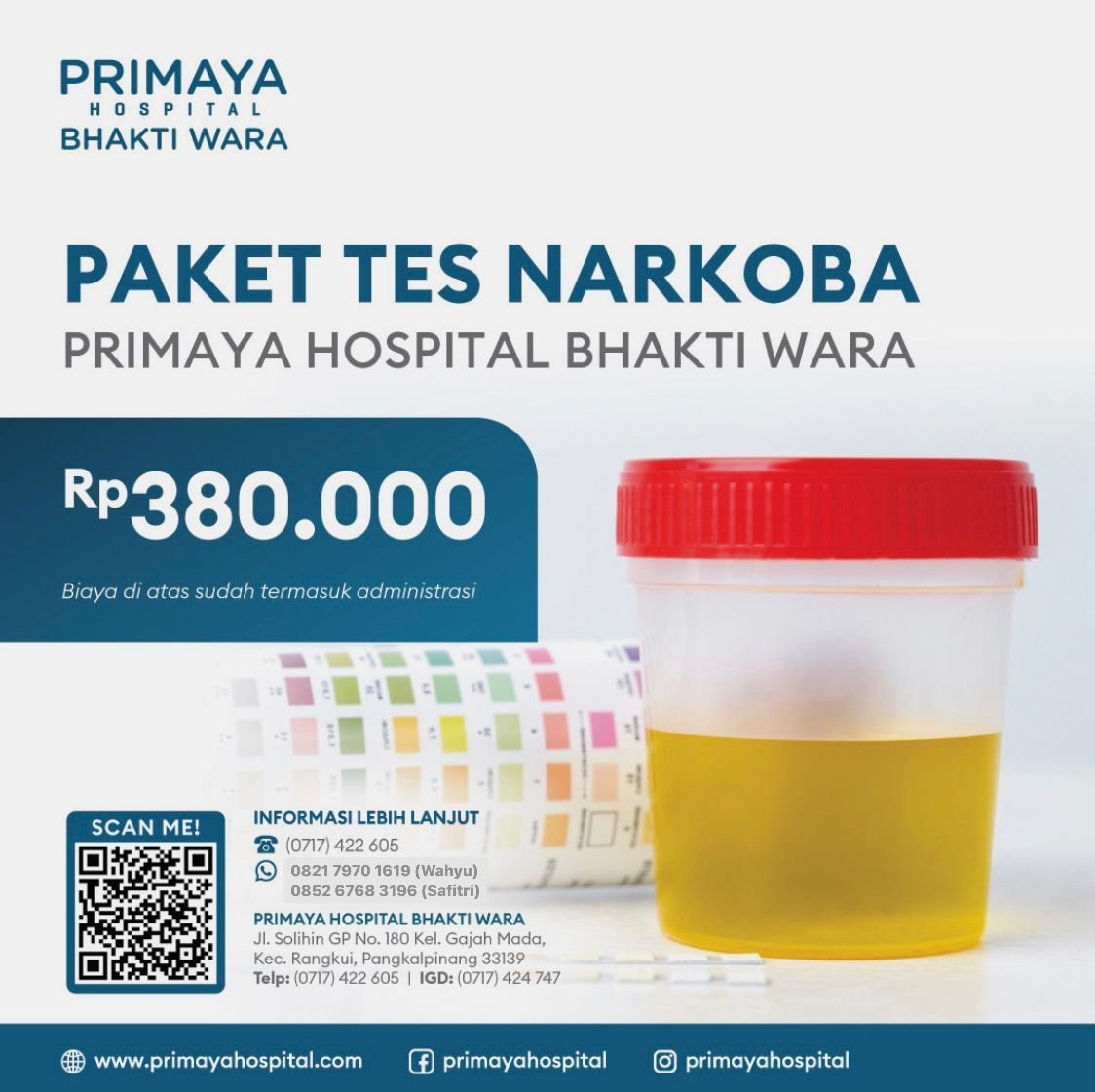 Paket Tes Narkoba - Primaya Hospital Bhakti Wara