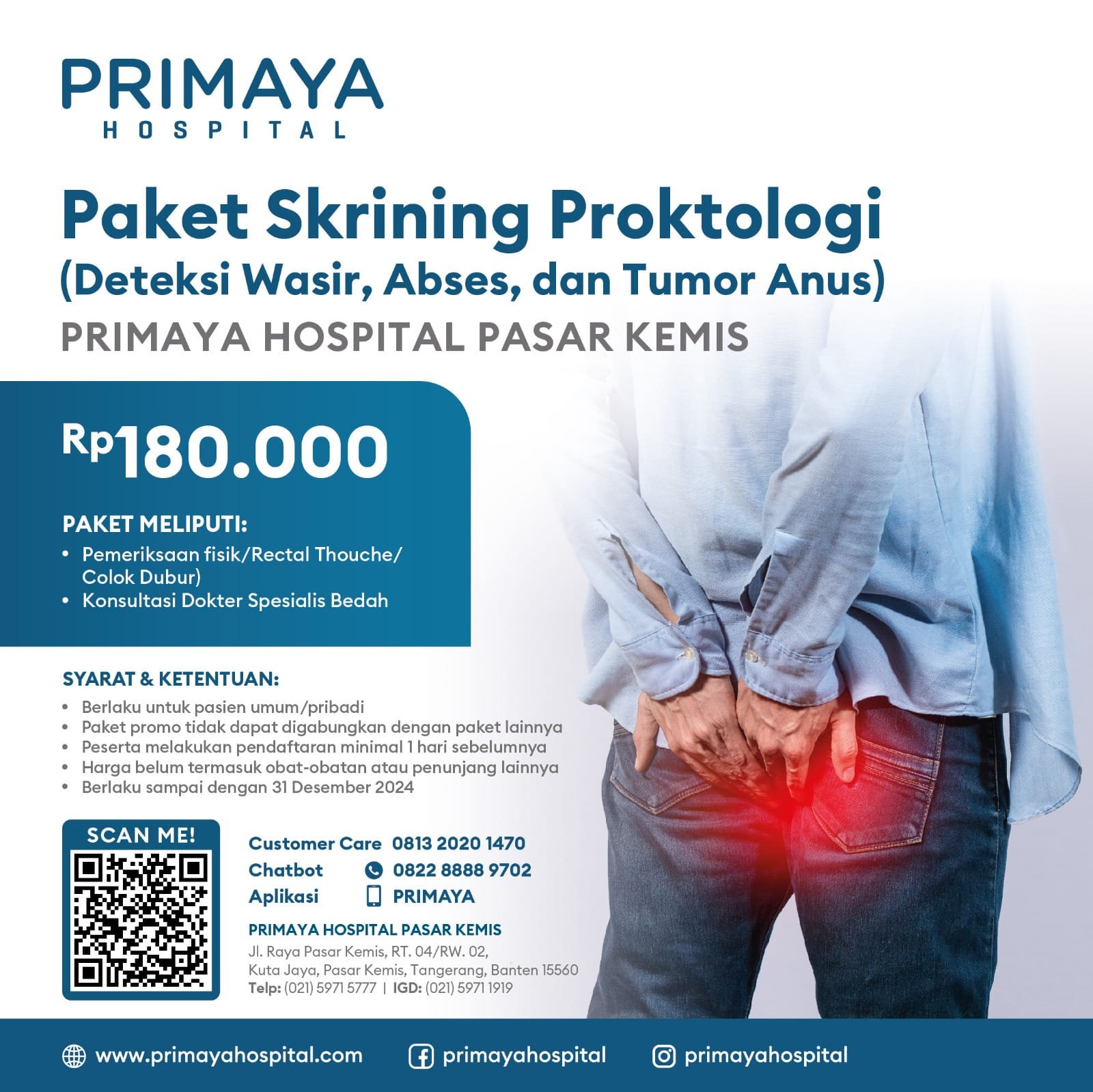 Skrining Proktologi - Primaya Hospital Pasar Kemis