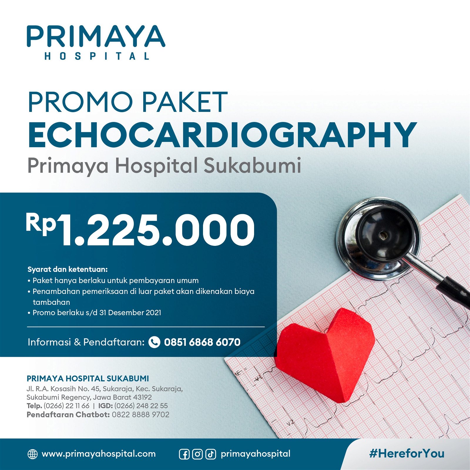Paket Echocardiography - Primaya Hospital Sukabumi