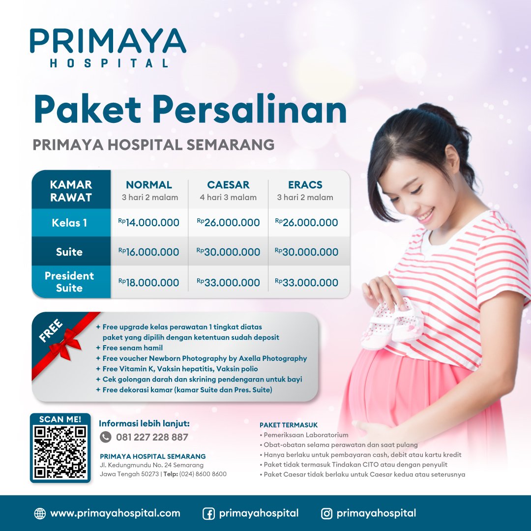 Paket Persalinan - Primaya Hospital Semarang